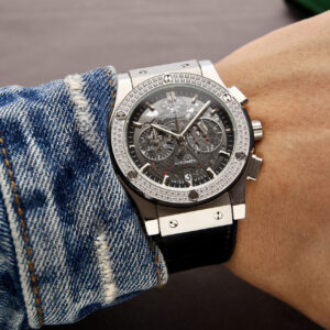 Hublot Classic Fusion 42 mm Aço Réplica Relógio